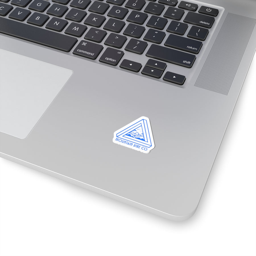 MVC - Penrose Triangle Monoline Logo - Violet Blue No Fill w TT Modernoir Font 34 Kiss - Cut Decal