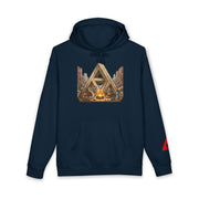 Camping Triangle Hoodie – Desert Campfire Graphic Sweatshirt
