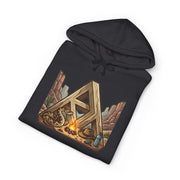 Camping Triangle Hoodie – Desert Campfire Graphic Sweatshirt
