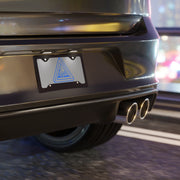 MVC - Penrose Triangle Monoline Logo - Violet Blue No Fill w TT Modernoir Font 34 License Plate