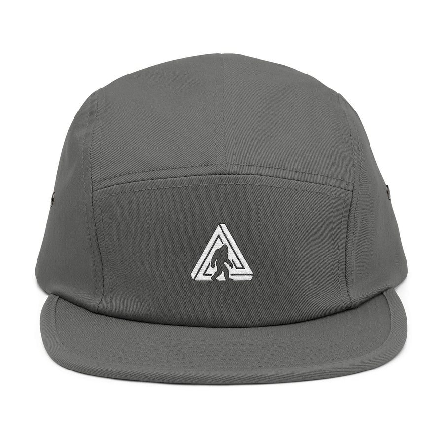 Embroidered Patch 5-Panel Cap — Abstract Triangle Logo