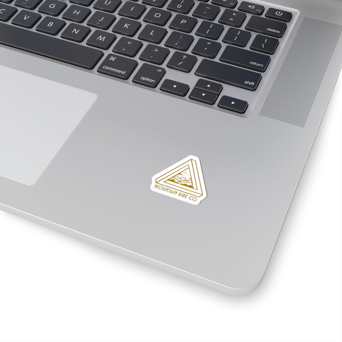MVC - Penrose Triangle Monoline Logo - Gold No Fill w TT Modernoir Font 34 Kiss - Cut Decal