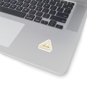 MVC - Penrose Triangle Monoline Logo - Gold No Fill w TT Modernoir Font 34 Kiss - Cut Decal