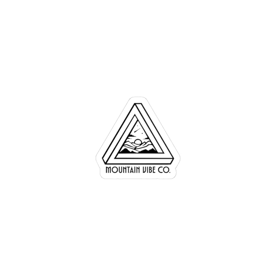 MVC - Penrose Triangle Monoline Logo - Blk No Fill w TT Modernoir Font 34 Kiss - Cut Decal