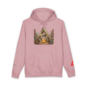 Camping Triangle Hoodie – Desert Campfire Graphic Sweatshirt