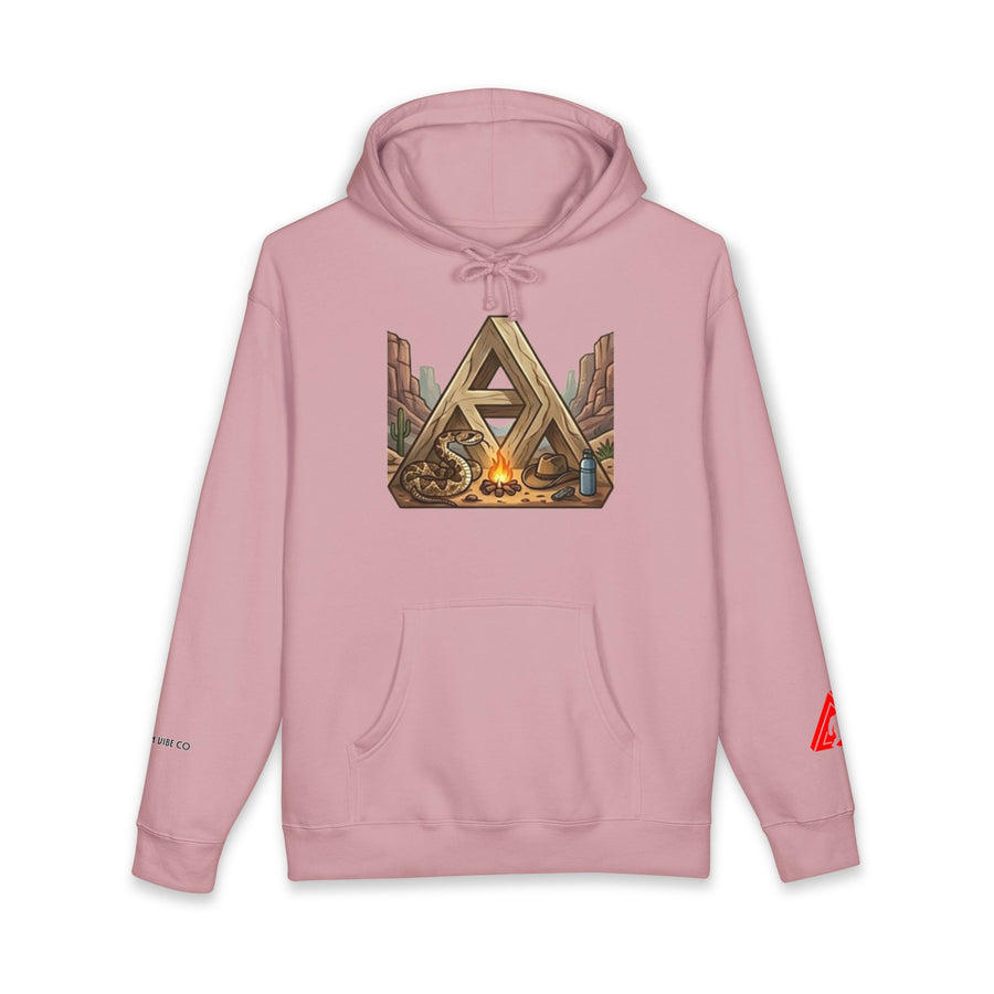 Camping Triangle Hoodie – Desert Campfire Graphic Sweatshirt