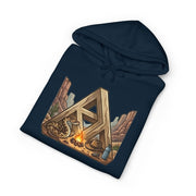 Camping Triangle Hoodie – Desert Campfire Graphic Sweatshirt