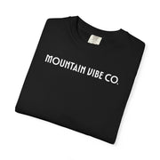 Mountain Vibe Co. Graphic T-Shirt — Sunset Geometric Mountain Print