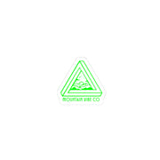 MVC - Penrose Triangle Monoline Logo - Electric Green No Fill w TT Modernoir Font 34 Kiss - Cut Decal