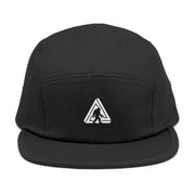 Embroidered Patch 5-Panel Cap — Abstract Triangle Logo