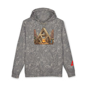 Camping Triangle Hoodie – Desert Campfire Graphic Sweatshirt