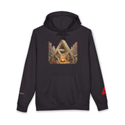 Camping Triangle Hoodie – Desert Campfire Graphic Sweatshirt