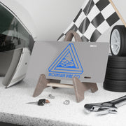 MVC - Penrose Triangle Monoline Logo - Violet Blue No Fill w TT Modernoir Font 34 License Plate